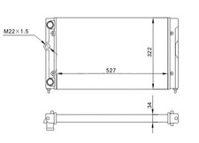 RADIATOR ENGINE COOLING FITS