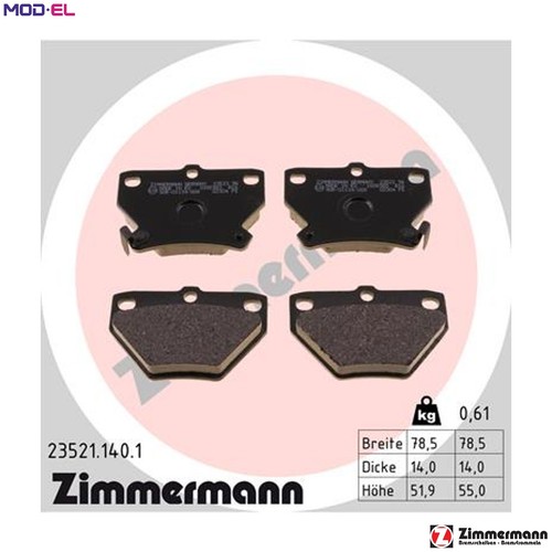 Brake pad set - brake,