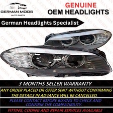BMW 5 SERIES F10 F11 PRE-LCI BI-XENON HEADLIGHTS COMPLETE PAIR GENUINE 2009-2013