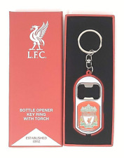 LIVERPOOL FC BOTTLE OPENER TORCH LIGHT KEYCHAIN KEYRING KEY RING GIFT