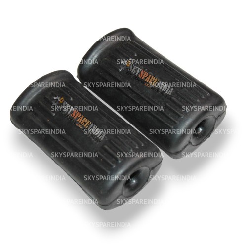 Footrest rubber set - rubber, compatible