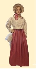 Pink Regency / Empire line Gown with Jacket and Bonnet for a Curvy Lady 18-20