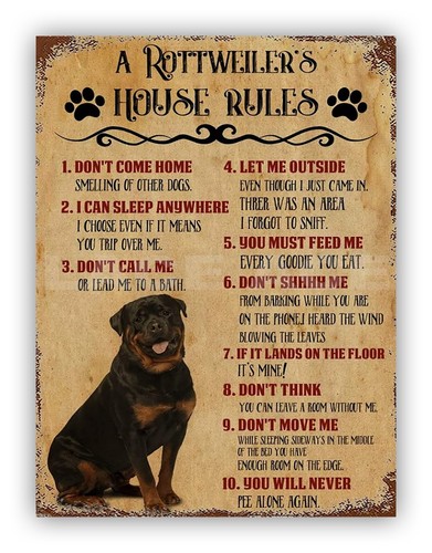 Funny rottweilers house - "a,