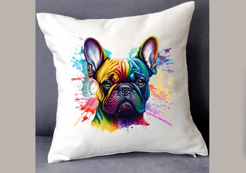 French bull dog cushion cover - bull,