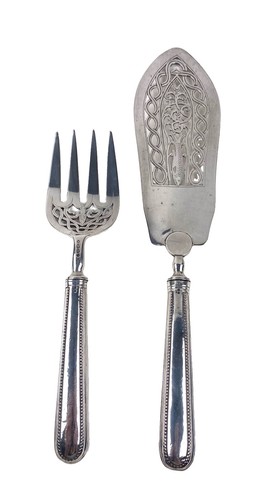Fine pair solid silver - a,