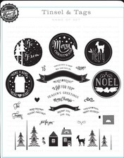 Papertrey Ink Dies Tinsel Tag