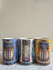 Dunoon Stoneware Mackintosh Mugs Art Nouveau by Joanne Triner in VGC