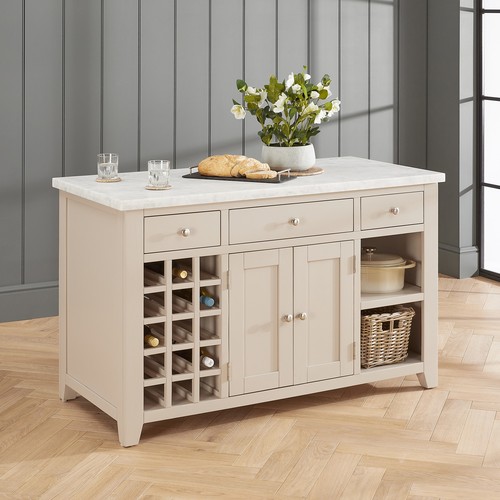 Kitchen island with - island, white