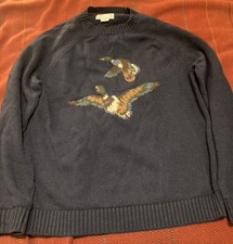 Joules Duck Intarsia Blue Crew