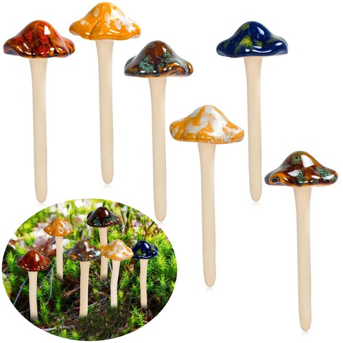 Ceramic mushrooms garden decor - mushrooms,