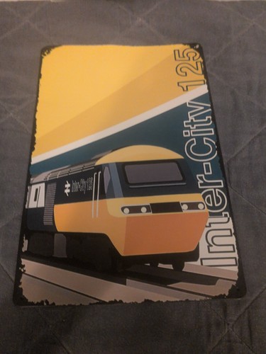 Intercity 125 metal - intercity, sign
