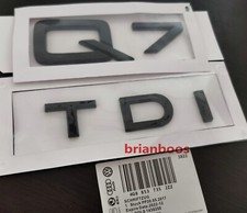 Gloss Black Q7 TDI Badge Rear