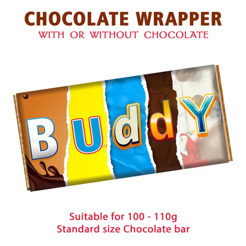 Buddy chocolate bar wrapper - buddy,