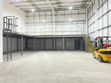 Used Mezzanine Floor 9m x 6m with 38mm Decking, All Fixings Included