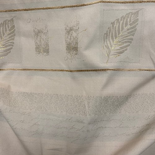 Gold ivory script - gold, leaf