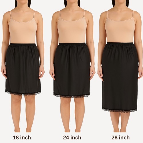 Women ladies half slip - half, lace