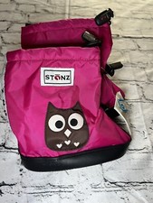 STONZ Toddler Booties Owl - Fuchsia New With Tag Size XL