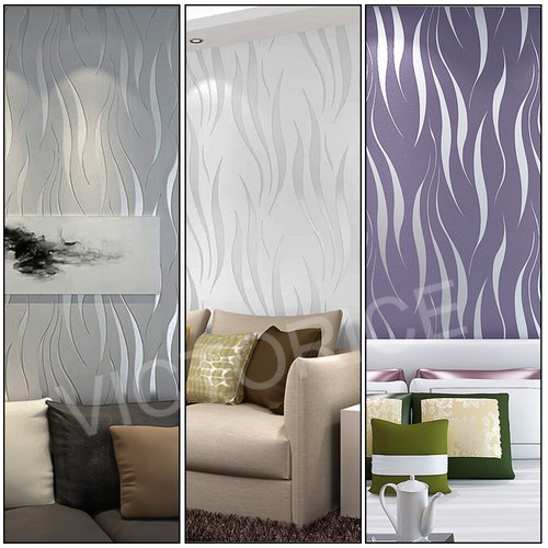 Embossed water wave silver - wave,