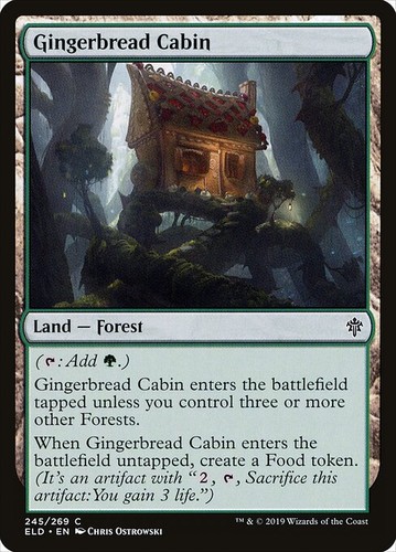 Mtg gingerbread cabin - gingerbread, eld