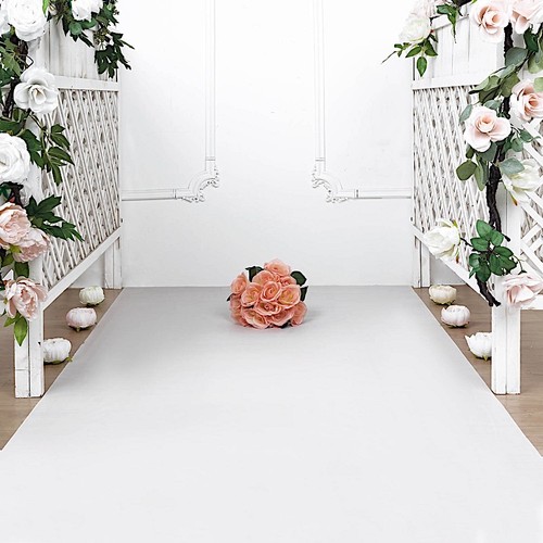 White 100 pvc aisle runner - pvc,