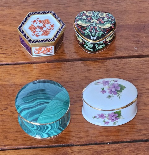 Vtg trinket boxes including - 4,