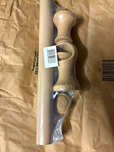 Wooden curtain pole 35cm