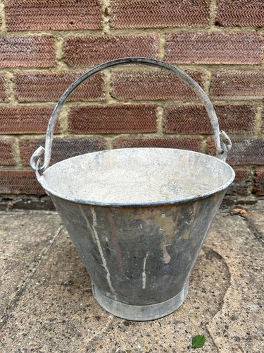 Vintage galvanised bucket old - vintage,