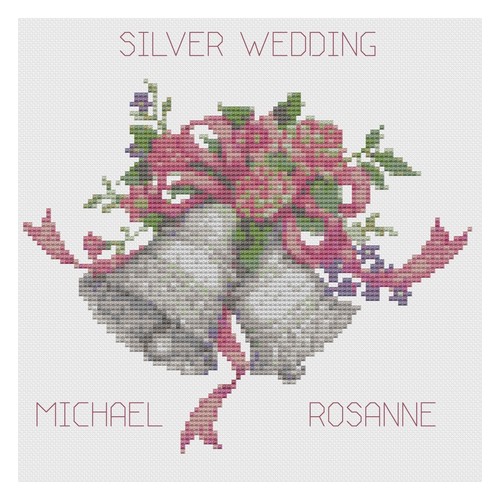 Cross stitch wedding - cross,
