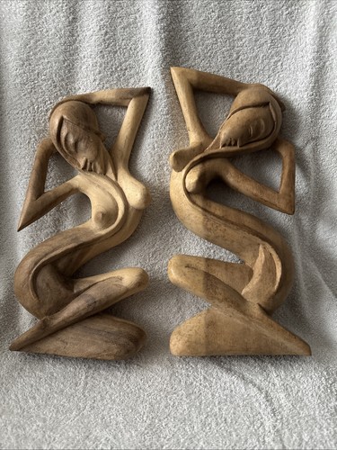 Pair balinese wood - pair,