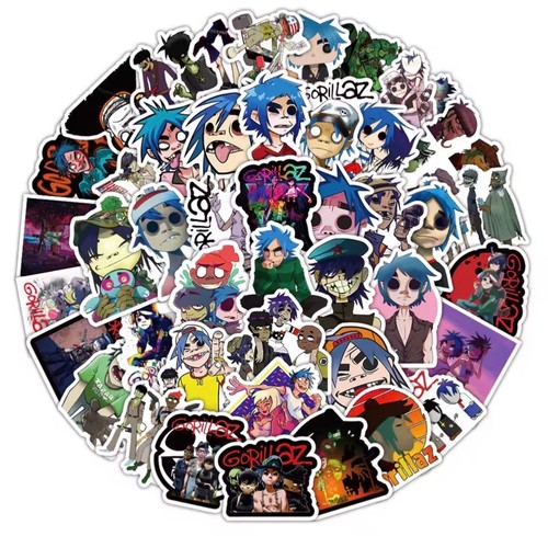 52pc gorillaz stickers - gorillaz,