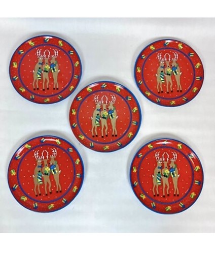 Holiday reindeer melamine - holiday,