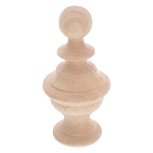 Hand carved wooden post - hand,