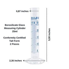 2 x 25ml Measuring Cylinder -