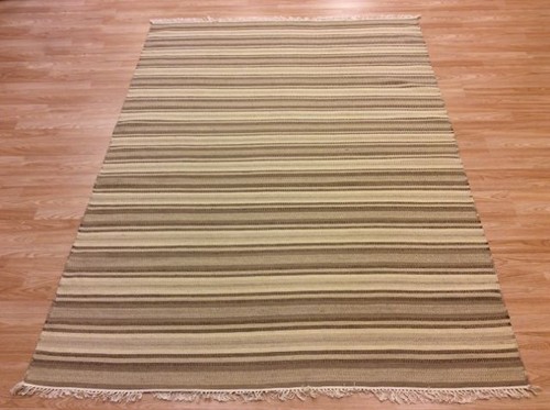 Modern striped beige - striped, brown