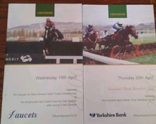 CHELTENHAM RACE CARDS, APRIL 19TH & 20TH, 2006 - THE APRIL MEETING, BOTH DAYS