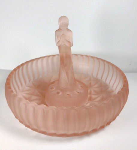 Art deco c1930s pink - c1930s, frosted