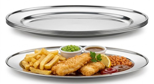 Stainless steel round oval - stainless,