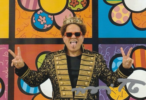 Romero britto hand signed 6x4 - romero,