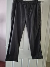 Cotton Traders Men's Fleece Lined Trousers  Dark Grey XL Leg 29"/72cm