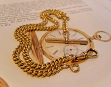 Pocket watch chain 10ct rose - chain,