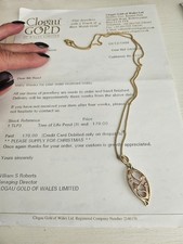 Clogau vintage Gold Tree of Life Necklace  With Original Paperwork