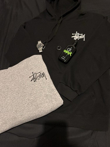 Stussy hoodies black grey - stussy,