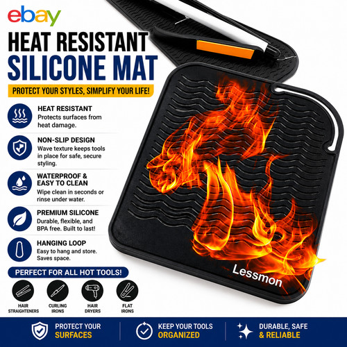 Heat resistant silicone mat - heat,