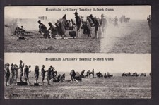 WW1 - MOUNTAIN ARTILLERY TESTING 3-INCH GUNS