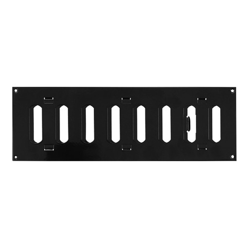 Black metal air vent grille - air,