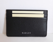 Radley Bella Radley Black Leather Credit Card Holder - Wallet BNWT With Dust Bag