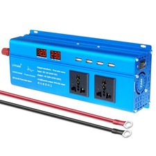 Pure Sine Wave Power Inverter 1200W/2400W DC 12V to AC 230V 240V Car Converter