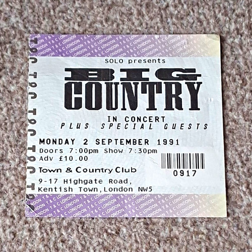 Big country concert ticket - country,