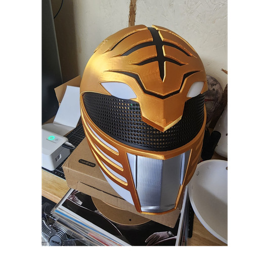 White ranger helmet wearable - ranger,