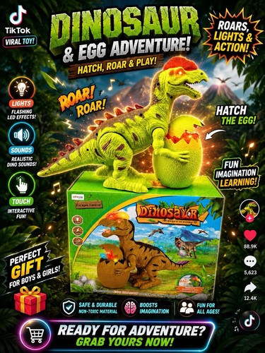 Dinosaur hatch egg adventure - dinosaur, &
